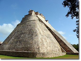 Mexico Uxmal Pyramid of the Magician Concept Voyages