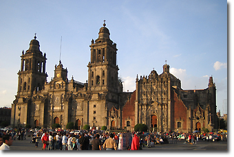 Mexico city Zocalo Cathedral Concept Voyages